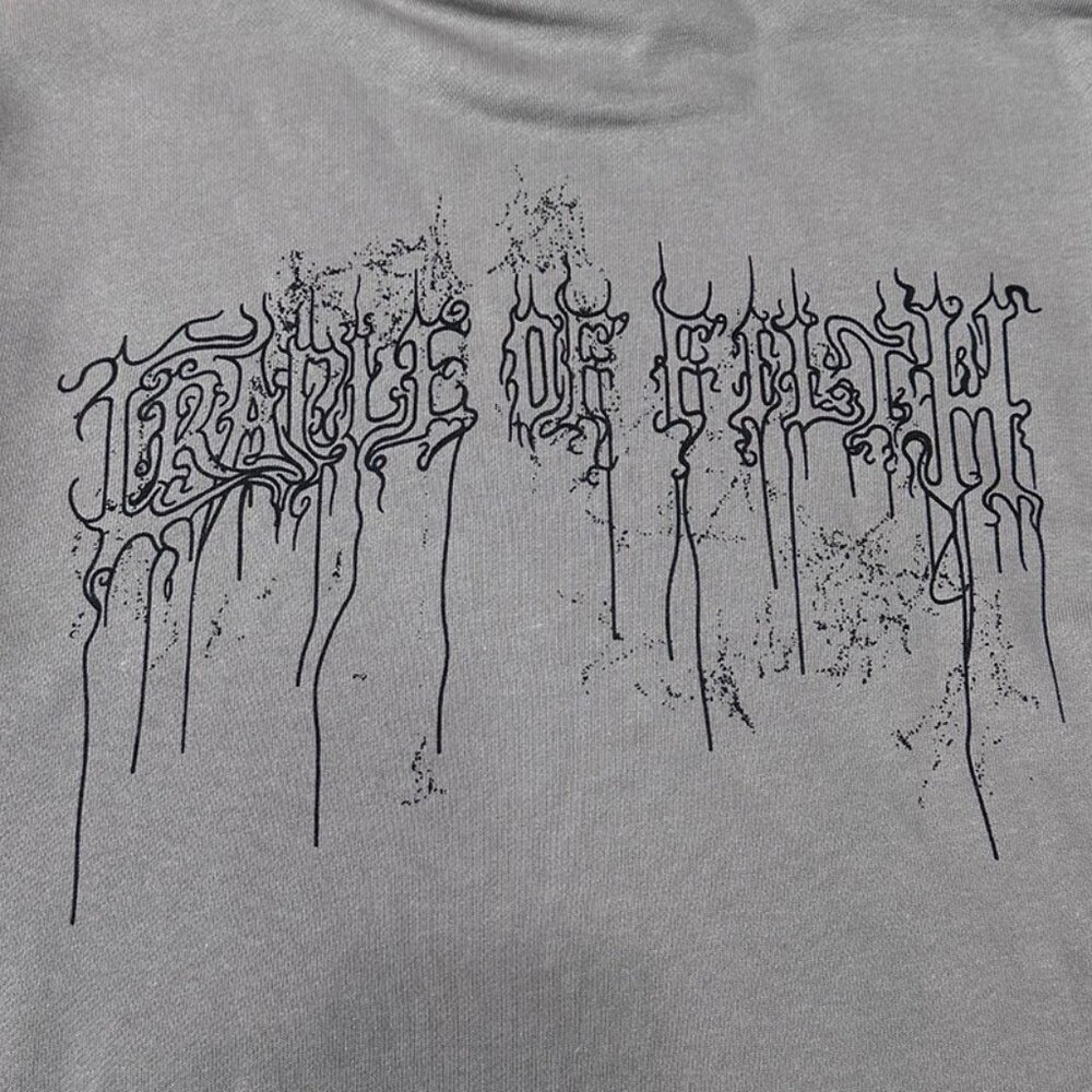 Grey Printed Hoodie By Vetements - Picture 7 of 10